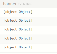 我将banner设置为string类型，展示的结果